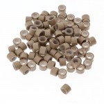 Inele microring cu silicon pentru extensii de par de 6mm cu 100 bucati Cod 52574 Blond Ash Mediu